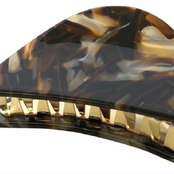 NEW Lele Sadoughi Butterfly Hair Clip Gingerbread Brown - Picture 5 of 5